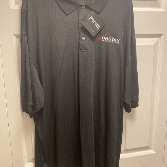 Ping “Orrtax Software”Men’s Black Embroidered on Chest Polo Shirt Size XL(New) - Picture 7 of 16